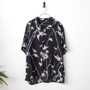 Super Rare AllSaints Floral Pattern Lightweight Luxurious Button Down Shirt